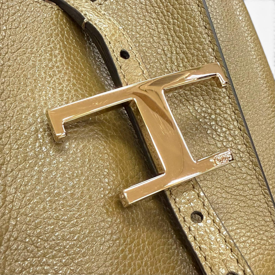 極美品△TOD’S トッズ XBWTSBA9100 Tタイムレス ミニ ショッピングバッグ レザー ポーチ付 2WAY ハンド トートバッグ ショルダーバッグ