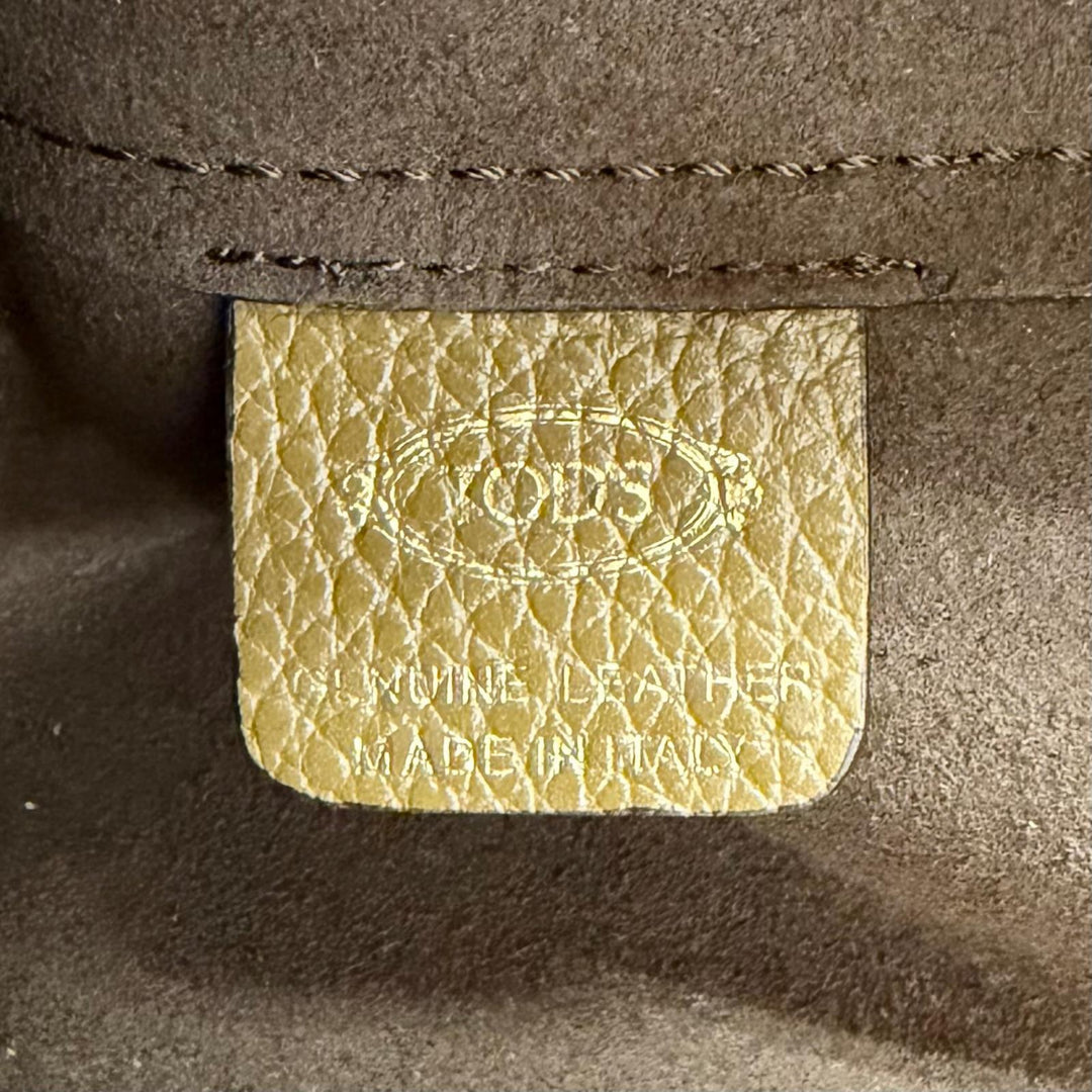 極美品△TOD’S トッズ XBWTSBA9100 Tタイムレス ミニ ショッピングバッグ レザー ポーチ付 2WAY ハンド トートバッグ ショルダーバッグ