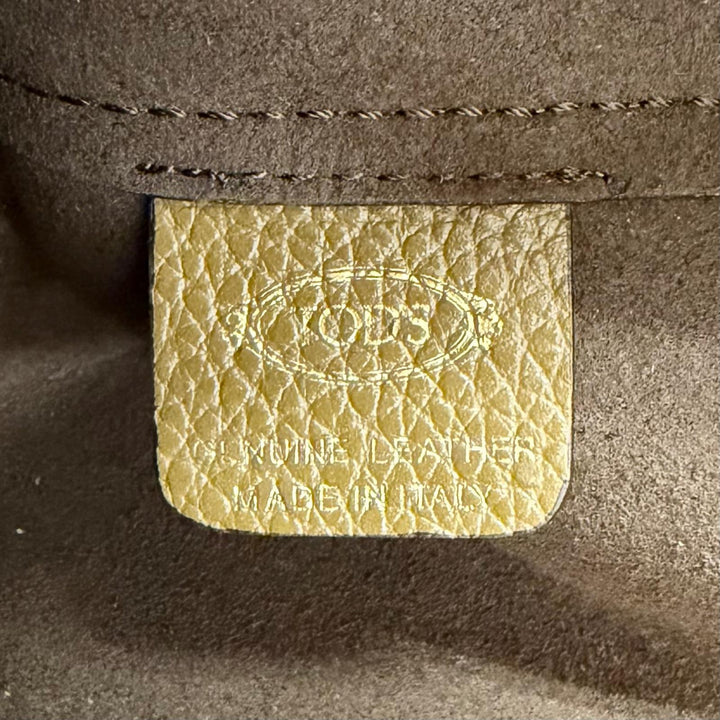 極美品△TOD’S トッズ XBWTSBA9100 Tタイムレス ミニ ショッピングバッグ レザー ポーチ付 2WAY ハンド トートバッグ ショルダーバッグ