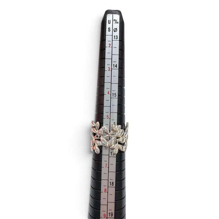 美品☆TIFFANY&amp;Co. ティファニー パロマピカソ オリーブリーフ ワイド リング AG925 指輪 シルバー JP11号相当 重量5.76g レディース