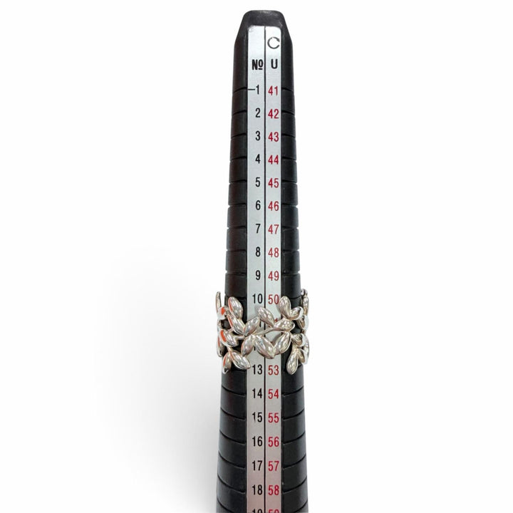 美品☆TIFFANY&amp;Co. ティファニー パロマピカソ オリーブリーフ ワイド リング AG925 指輪 シルバー JP11号相当 重量5.76g レディース