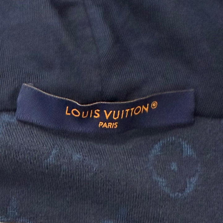 極美品□LOUIS VUITTON ルイヴィトン 2025年製 1AHUX0 モノグラムフレンチテリージップスルーフーディ XS 伊製 正規品 定価323400円