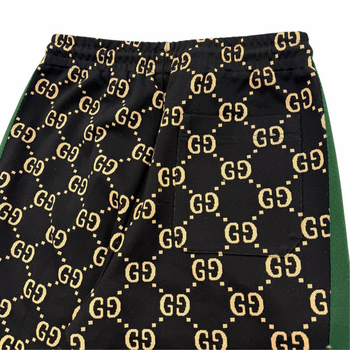 未使用品▼GUCCI グッチ 695976 ウェブライン GG コットン ジャージー ジョガーパンツ トラックパンツ ブラック XS 伊製 正規品 メンズ