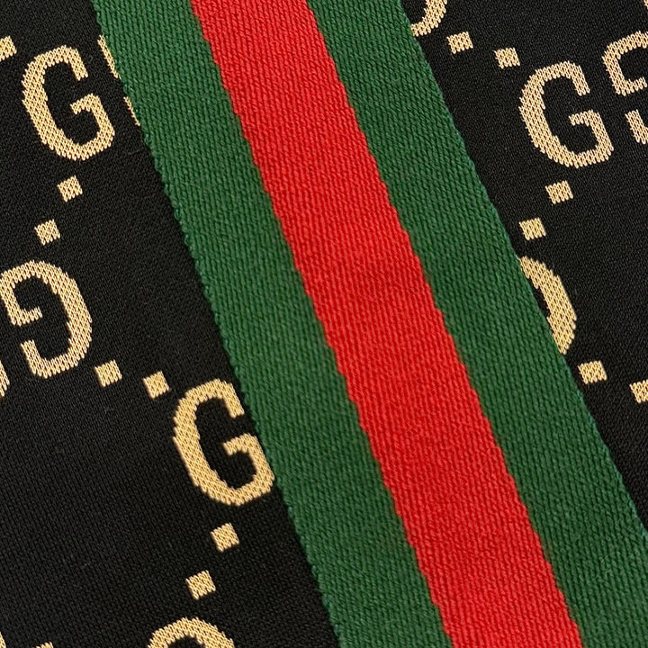 未使用品▼GUCCI グッチ 695976 ウェブライン GG コットン ジャージー ジョガーパンツ トラックパンツ ブラック XS 伊製 正規品 メンズ