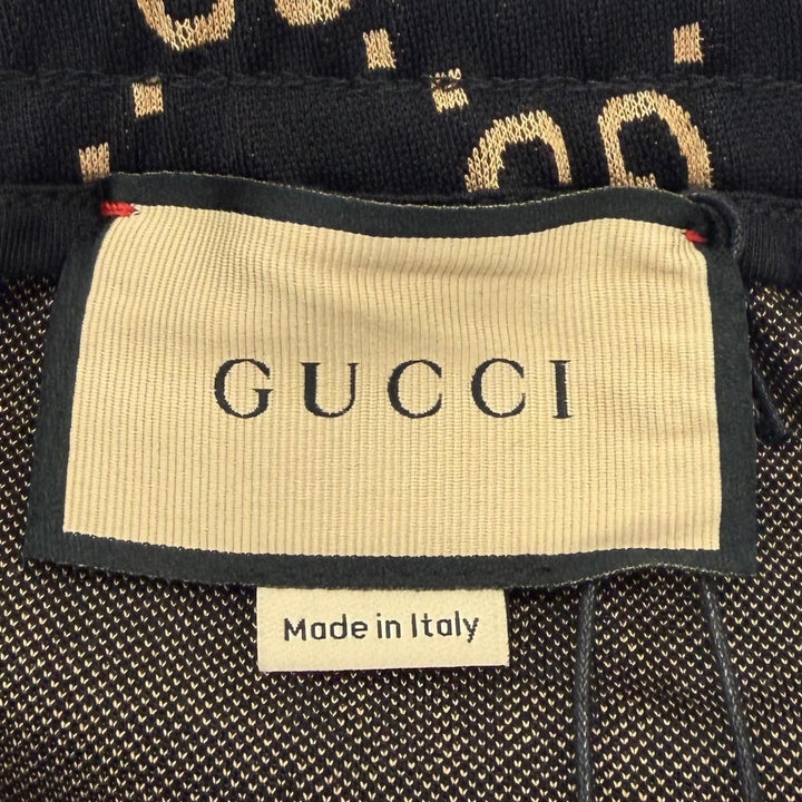 未使用品▼GUCCI グッチ 695976 ウェブライン GG コットン ジャージー ジョガーパンツ トラックパンツ ブラック XS 伊製 正規品 メンズ