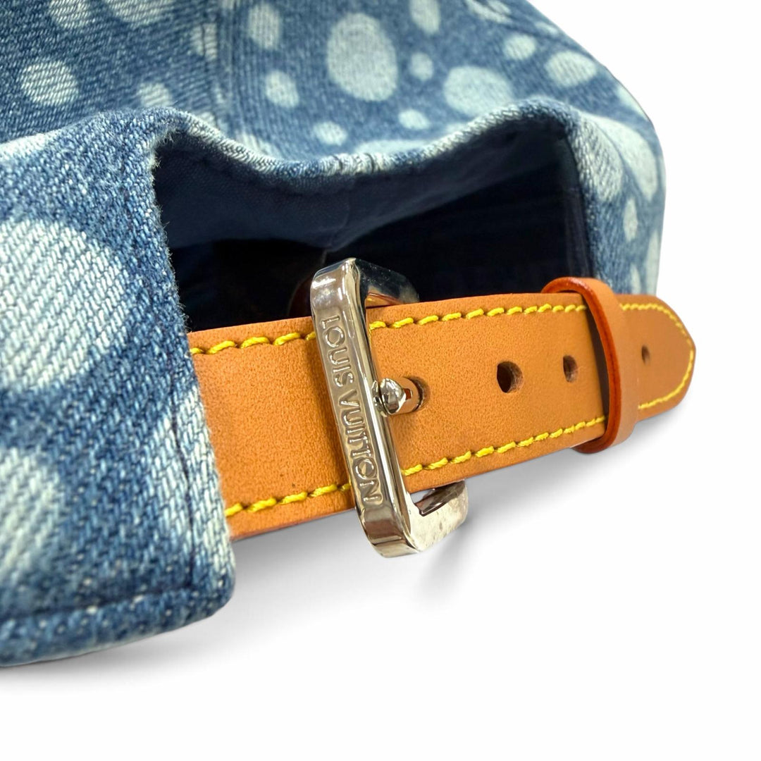 極美品▼LOUIS VUITTON Yayoi Kusama ルイヴィトン 草間彌生 2023年製 M7062M キャップ インフィニティ ドット ロゴ刺繍 帽子 正規品