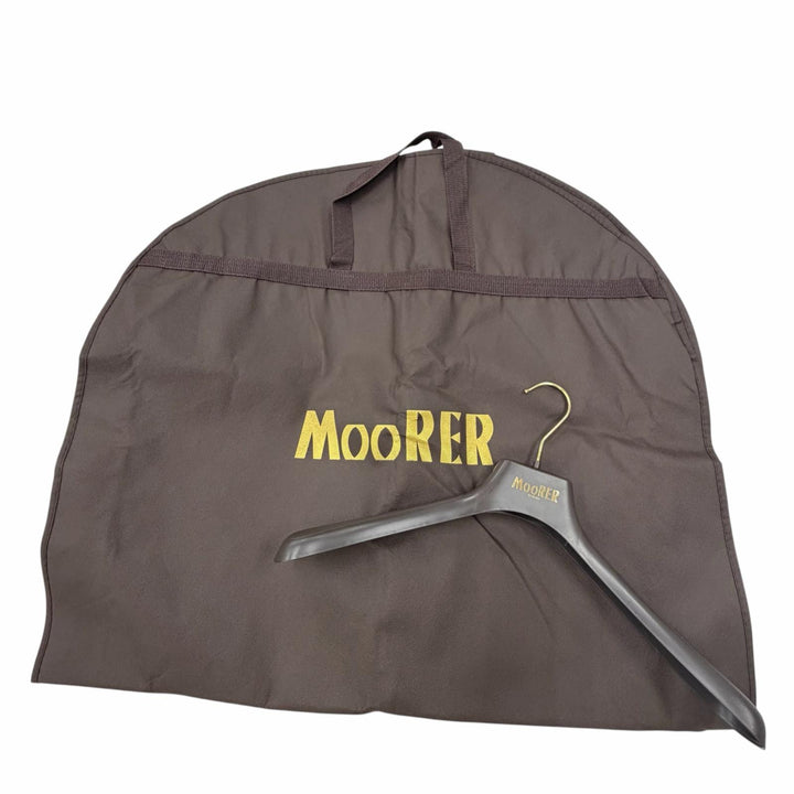 未使用品▼MOORER ムーレー FIRE-WK フーデッド WZIPUP ダウンベスト ホワイト系 46 伊製 メンズ 定価212300円 ガーメント・ハンガー付き