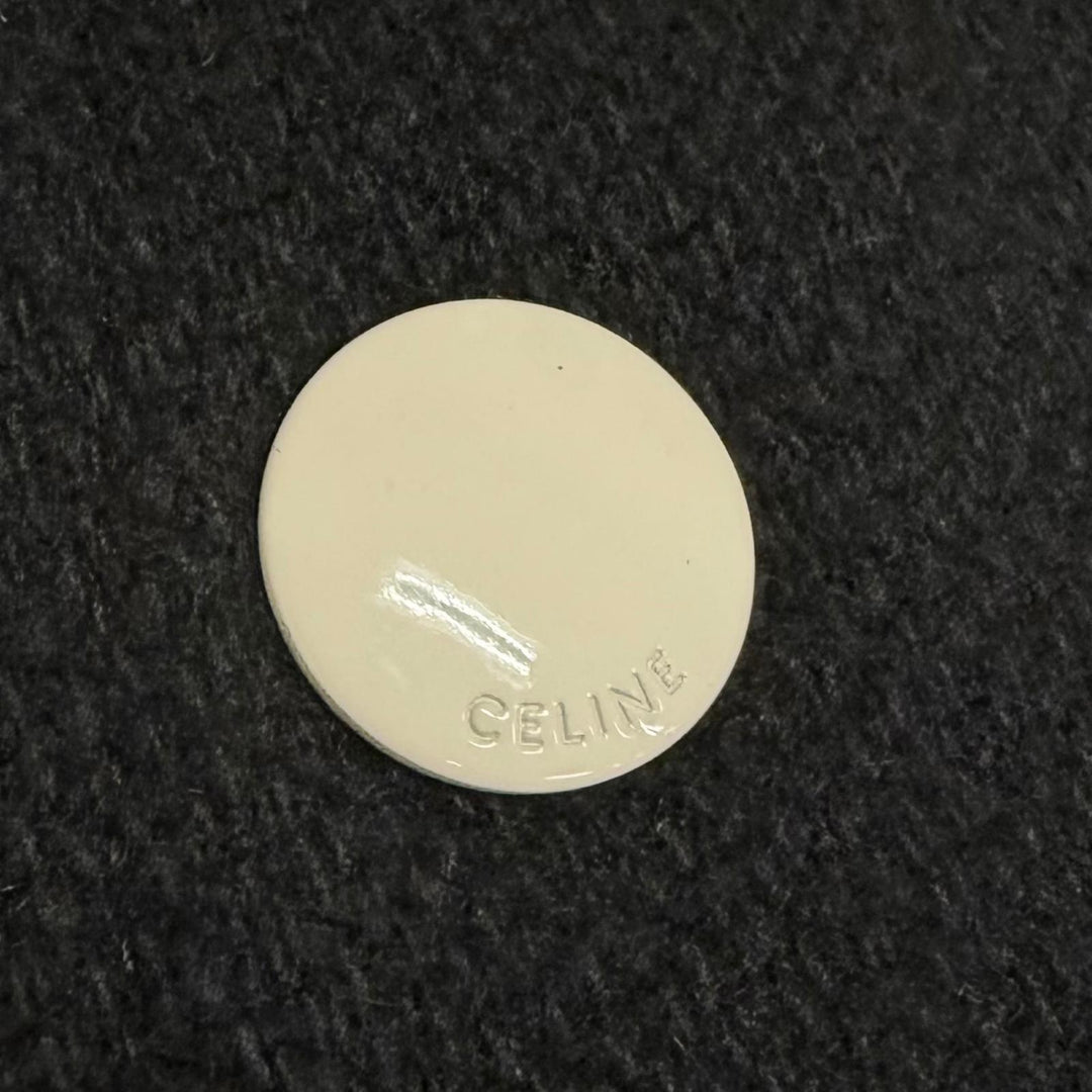 極美品□CELINE セリーヌ 2V86W896C Cロゴ カレッジ テディジャケット ボンバージャケット ブラック IT 44 イタリア製 正規品 メンズ