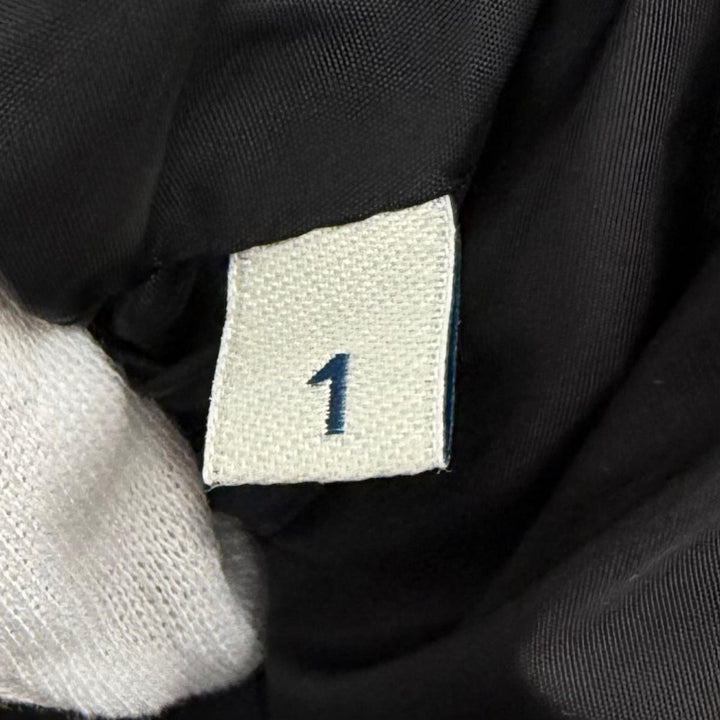 極美品★MONCLER モンクレール DANUBE ロゴ入りベルト フード付 ZIP UP ダウンジャケット アウター ブラック 1 国内正規品 レディース