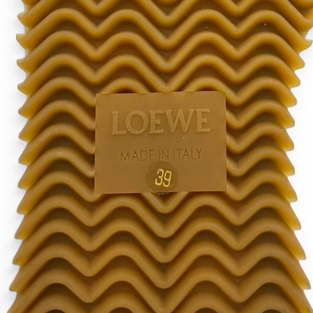 極美品▼LOEWE ロエベ 592411 フローランナー ナイロン スウェードレザー アナグラムロゴ レースアップ スニーカー ネイビー 39 メンズ