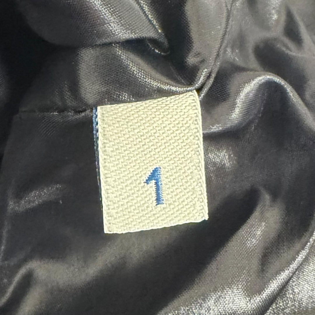 極美品□MONCLER モンクレール BUREL GIUBBOTTO ロゴ刺繍 フード入り ダウンジャケット ブラック 1 ルーマニア製 国内正規品 ハンガー付