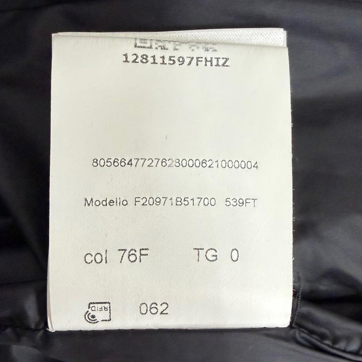 極美品□MONCLER GRENOBLE モンクレールグルノーブル BERZIN GILET ロゴワッペン ダウンベスト ネイビー 0 正規品 メンズ ハンガー付き