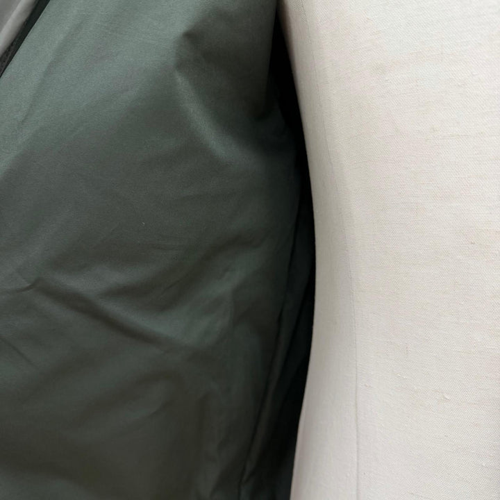 未使用品▼Pyrenex ピレネックス IPARLA ロゴワッペン付き フーデッド ダブルジップアップ ダウンジャケット カーキ L 正規品 メンズ
