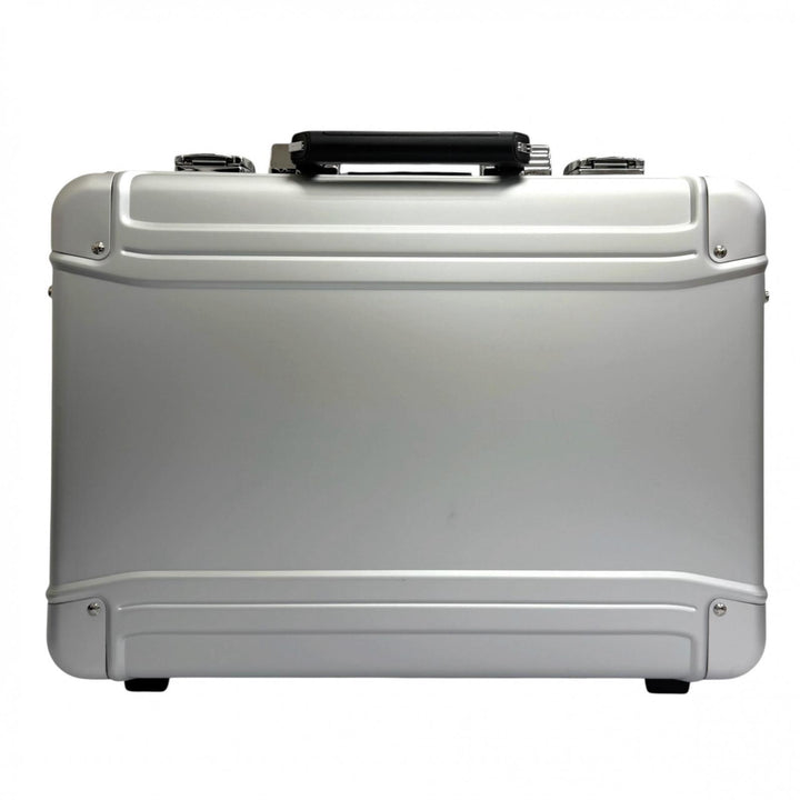 極美品□ZERO HALLIBURTON ゼロハリバートン 94084 ZR-Geo Series アルミニウム 2WAY アタッシュケース スーツケース シルバー メンズ