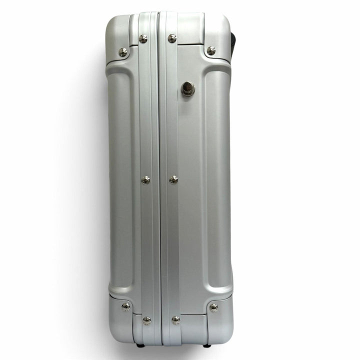 極美品□ZERO HALLIBURTON ゼロハリバートン 94084 ZR-Geo Series アルミニウム 2WAY アタッシュケース スーツケース シルバー メンズ