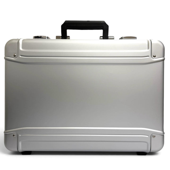 極美品□ZERO HALLIBURTON ゼロハリバートン 94084 ZR-Geo Series アルミニウム 2WAY アタッシュケース スーツケース シルバー メンズ
