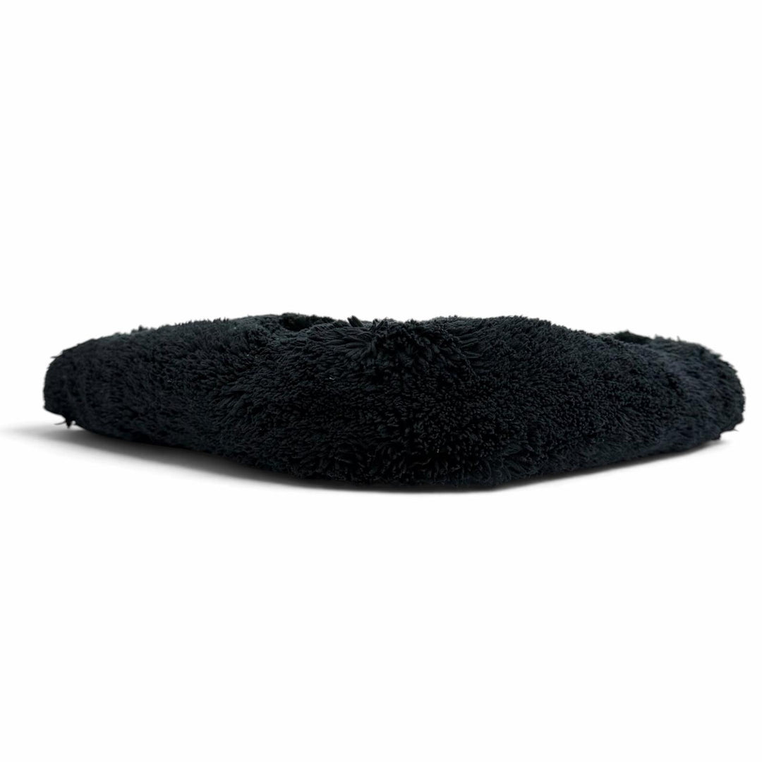 極美品★PRADA プラダ 1NE043 Terry Cloth トライアングルロゴ パイルバッグ ハンドバッグ ネイビー イタリア製 レディース