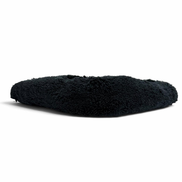 極美品★PRADA プラダ 1NE043 Terry Cloth トライアングルロゴ パイルバッグ ハンドバッグ ネイビー イタリア製 レディース