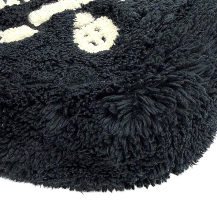 極美品★PRADA プラダ 1NE043 Terry Cloth トライアングルロゴ パイルバッグ ハンドバッグ ネイビー イタリア製 レディース