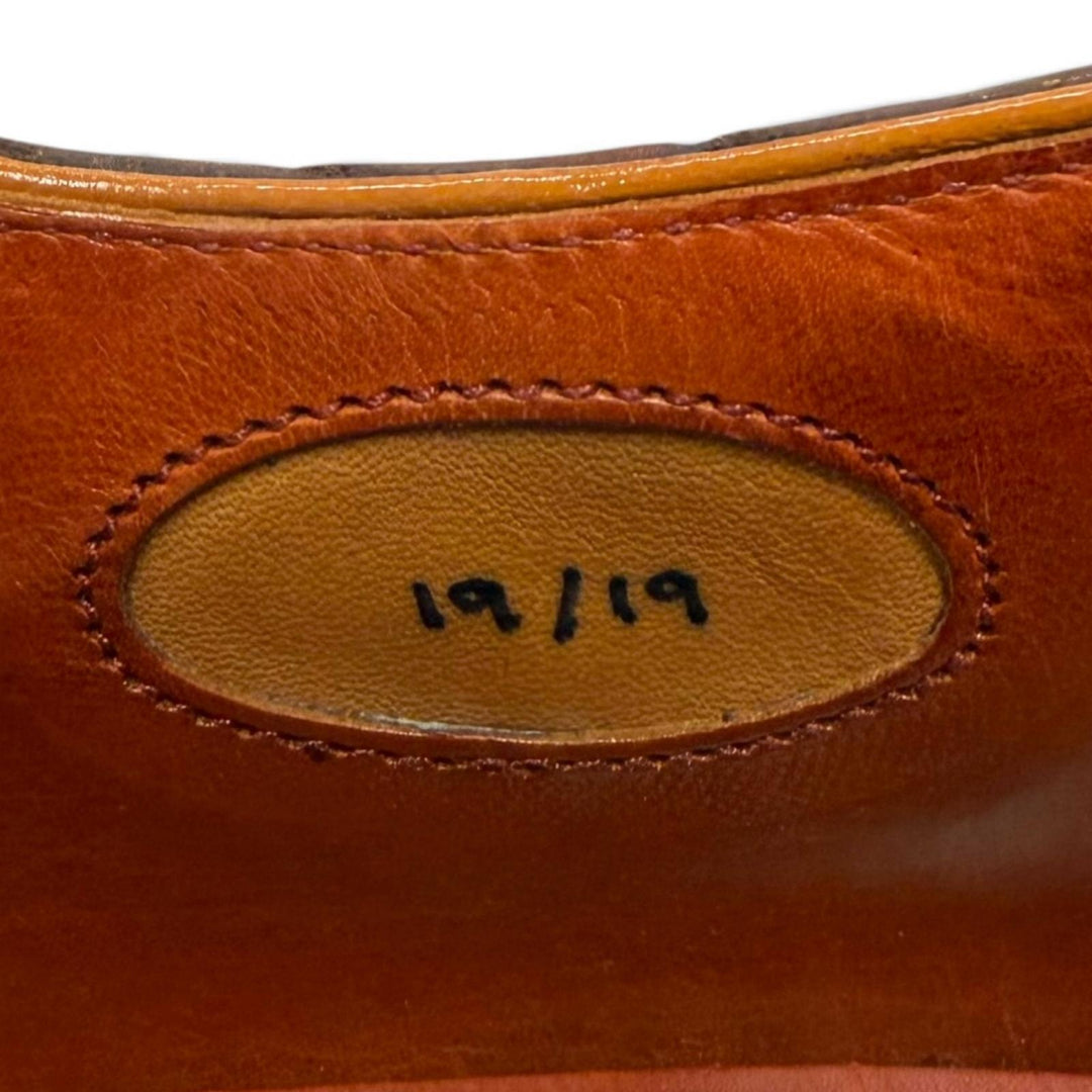 良品▼CROCKETT&amp;JONES クロケットアンドジョーンズ TRAFALGAR クロコダイル 125周年記念 19足限定 プレーントゥ レザーシューズ 7.5 箱付