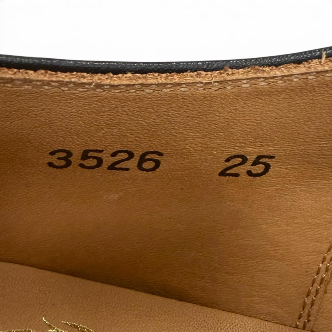 未使用品□SCOTCH GRAIN スコッチグレイン 3526 ASSURANCE レザー グッドイヤーウェルテッド ドレスシューズ ブラック 25 EEE 日本製