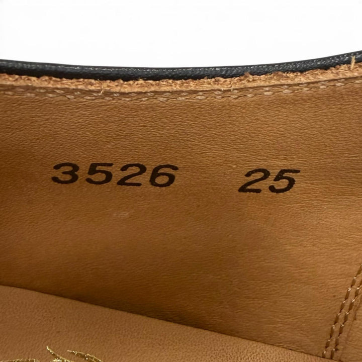 未使用品□SCOTCH GRAIN スコッチグレイン 3526 ASSURANCE レザー グッドイヤーウェルテッド ドレスシューズ ブラック 25 EEE 日本製