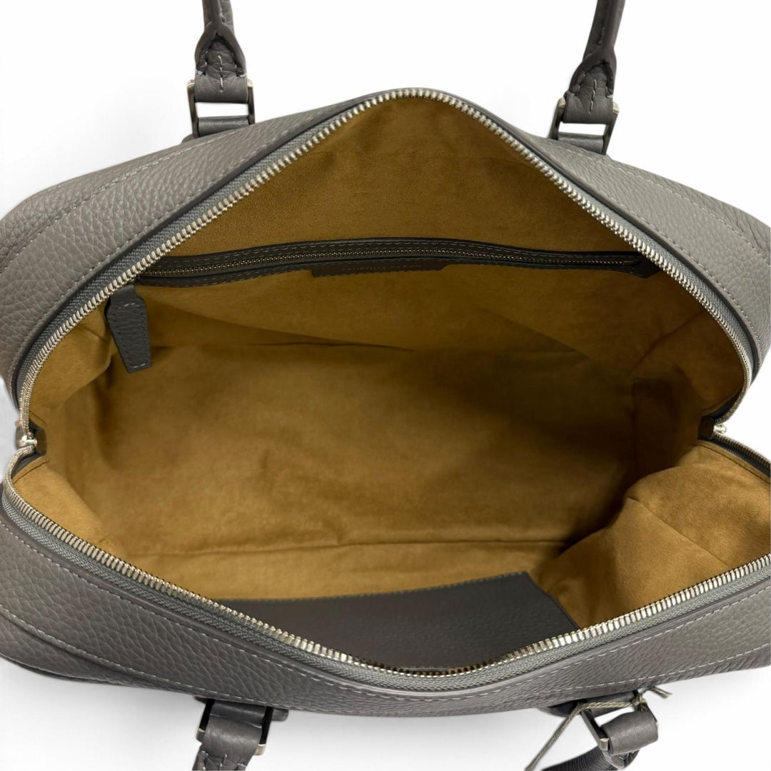 未使用品★土屋鞄 ツチヤカバン TSUCHIYA Class ベルオーブ ボストン シュリンクレザー グレー ボストンバッグ 定価209000円 保存袋付き