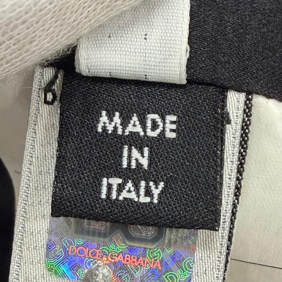美品▼DOLCE&amp;GABBANA ドルチェ＆ガッバーナ 07-08AW ラビットファー レザー使い トレンチコート 本毛皮コート グレー IT 50 ハンガー付き
