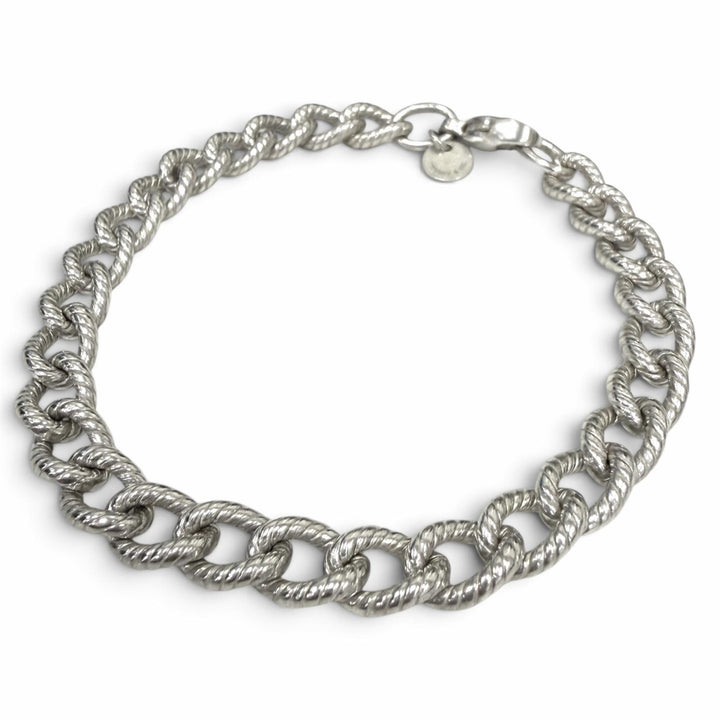 美品□TIFFANY&amp;Co. ティファニー ヴィンテージ 925 ツイストロープ ブレスレット アクセサリー シルバー 重量20.3g レディース メンズ