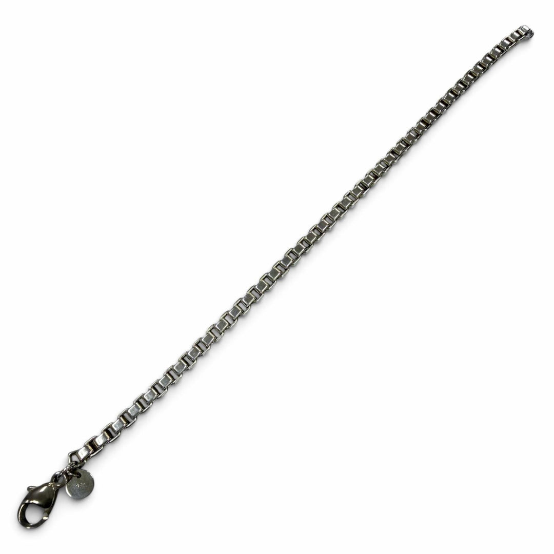 美品▼TIFFANY&amp;Co. ティファニー ベネチアン 925 チェーン ブレスレット シルバー 重量16.0g メンズ レディース アクセサリー