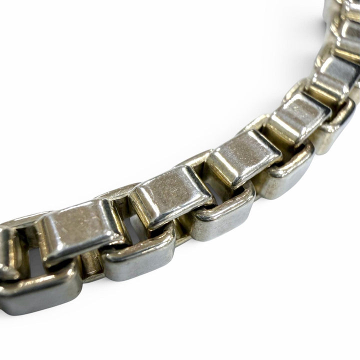 美品▼TIFFANY&amp;Co. ティファニー ベネチアン 925 チェーン ブレスレット シルバー 重量16.0g メンズ レディース アクセサリー