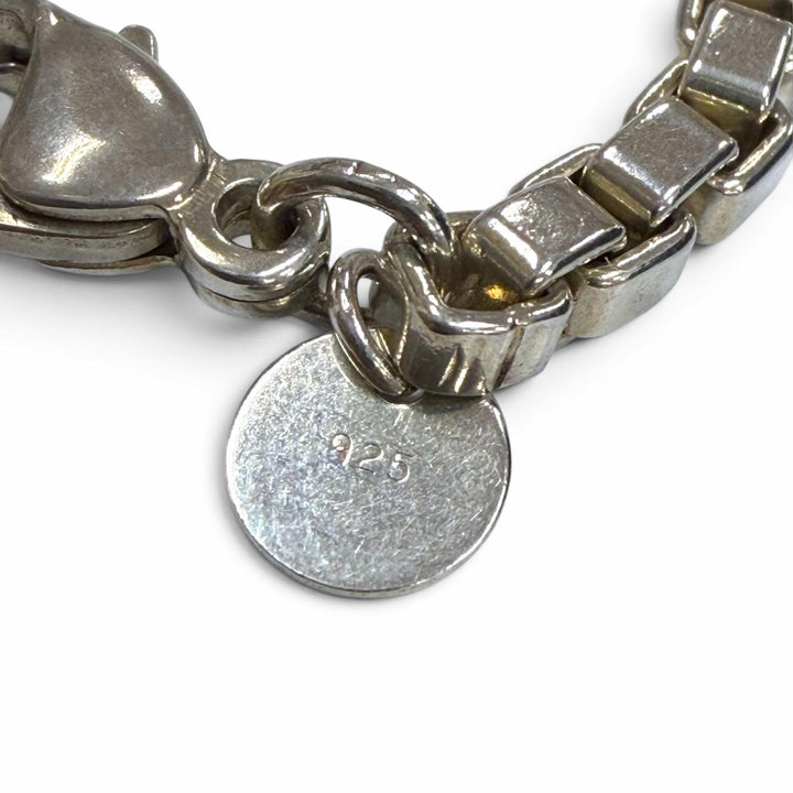 美品▼TIFFANY&amp;Co. ティファニー ベネチアン 925 チェーン ブレスレット シルバー 重量16.0g メンズ レディース アクセサリー