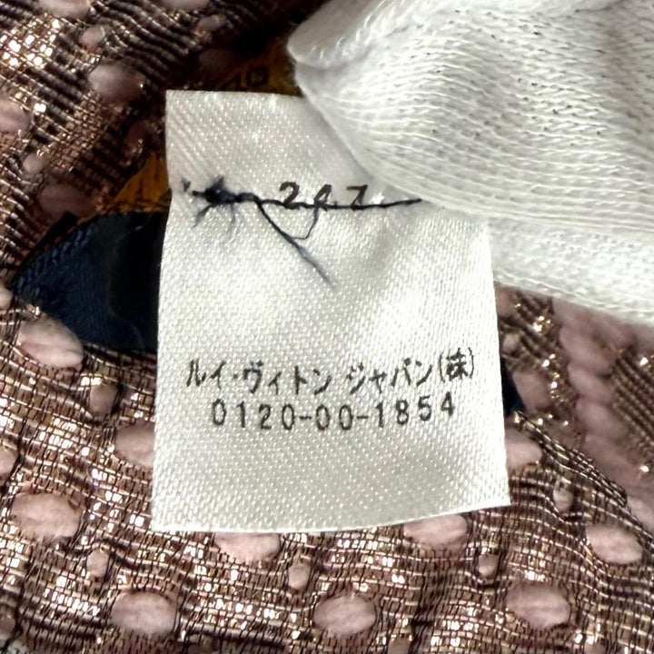 極美品★LOUIS VUITTON ルイヴィトン M70466 エシャルプ ロゴマニア シャイン ウール シルク混 ローズバレリーヌ マフラー 正規品 箱付