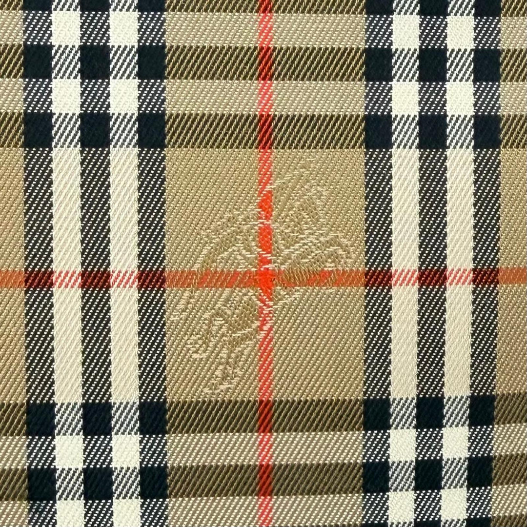 極美品★BURBERRY バーバリー ロゴ刻印 ノバチェック柄 レザー使い トートバッグ ショルダーバッグ ベージュ ブラウン レディース