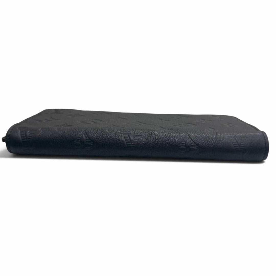 極美品□LOUIS VUITTON ルイヴィトン M80333 ジッピーウォレット・ホリゾンタル モノグラムシャドウ 長財布 ブラック スペイン製 メンズ