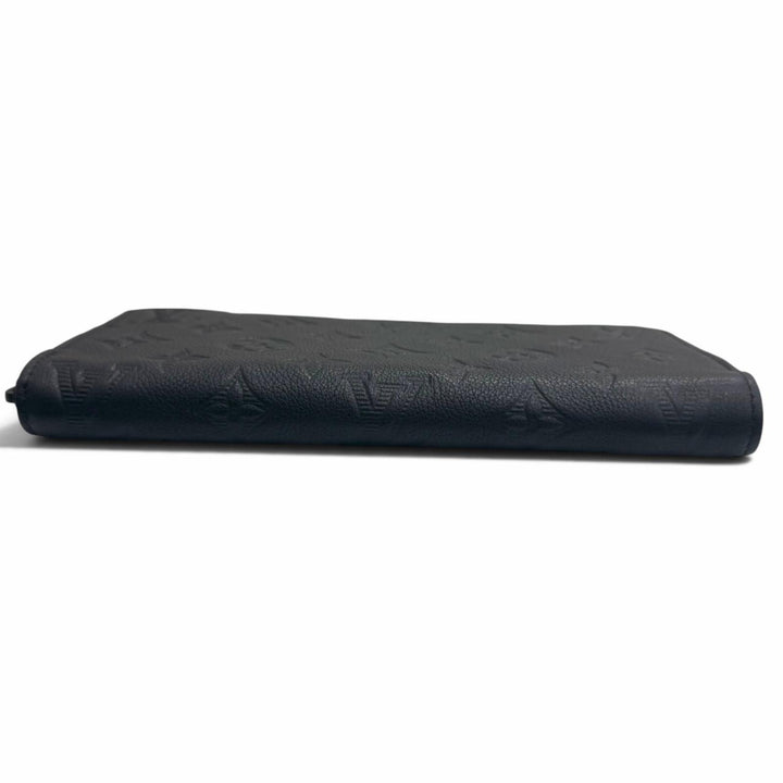 極美品□LOUIS VUITTON ルイヴィトン M80333 ジッピーウォレット・ホリゾンタル モノグラムシャドウ 長財布 ブラック スペイン製 メンズ