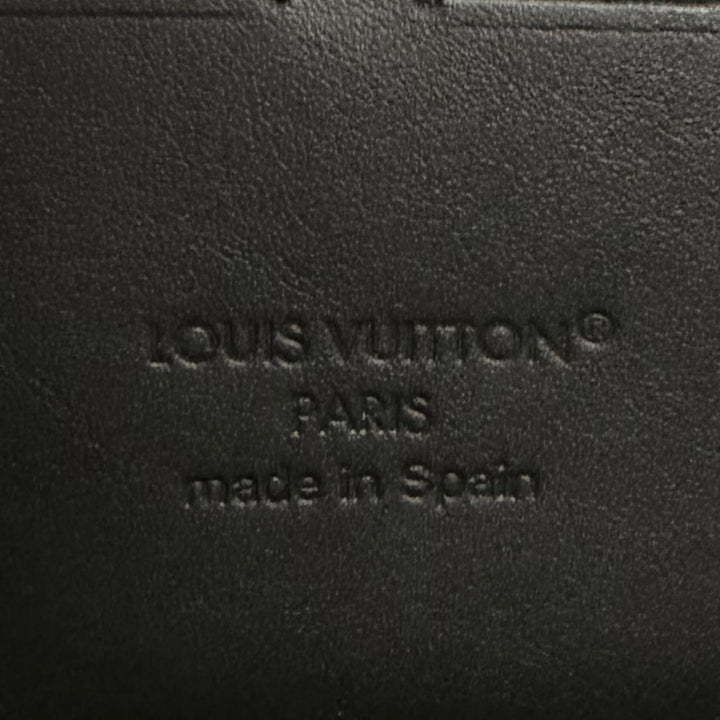 極美品□LOUIS VUITTON ルイヴィトン M80333 ジッピーウォレット・ホリゾンタル モノグラムシャドウ 長財布 ブラック スペイン製 メンズ