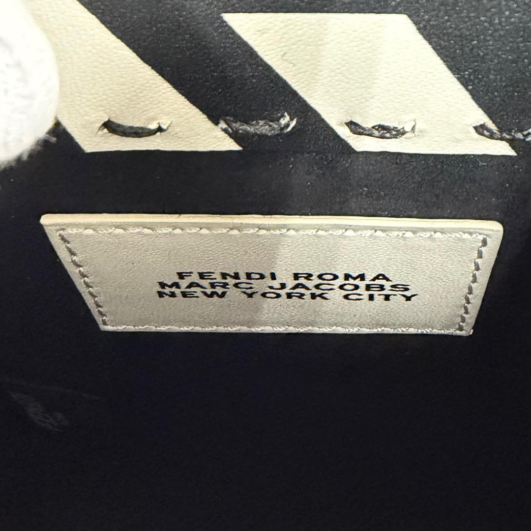 極美品★FENDI×MARC JACOBS フェンディ×マークジェイコブス サンシャイン ショッパースモール レザー 2WAY ハンドバッグ 保存袋付