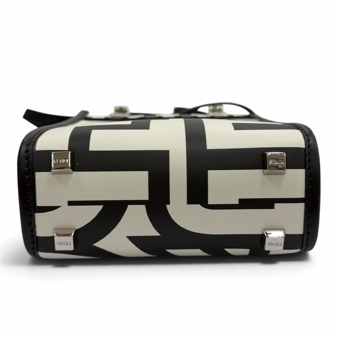 極美品★FENDI×MARC JACOBS フェンディ×マークジェイコブス サンシャイン ショッパースモール レザー 2WAY ハンドバッグ 保存袋付
