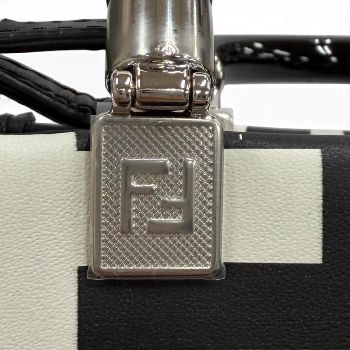 極美品★FENDI×MARC JACOBS フェンディ×マークジェイコブス サンシャイン ショッパースモール レザー 2WAY ハンドバッグ 保存袋付