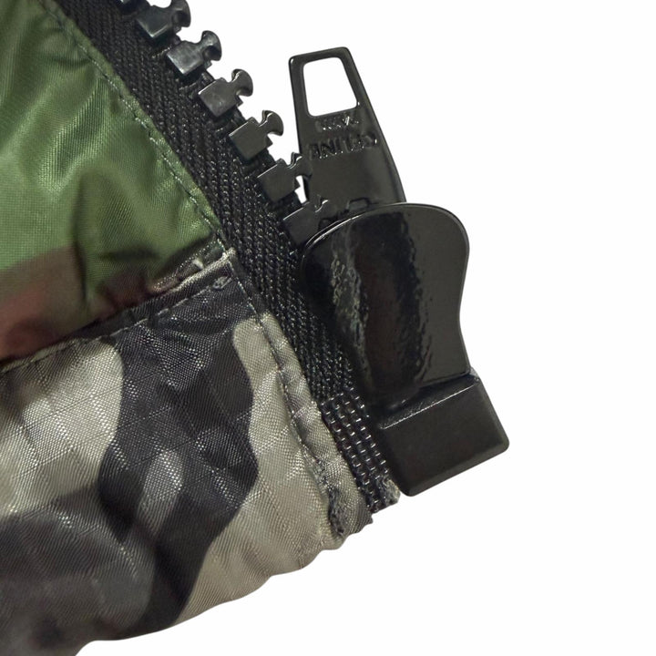未使用品□CELINE セリーヌ 2W771153Q カモフラ柄 スタンドカラー ダウンジャケット パファージャケット グレー 44 イタリア製 正規品