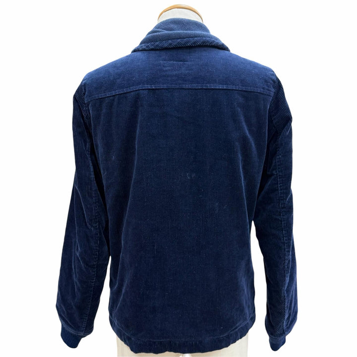 美品▼VISVIM ビズビム 0113205013021 PALMITO SHAWL COLLAR JKT コーデュロイ 中綿入り ZIPUP ブルゾン ジャケット ネイビー 1 正規品