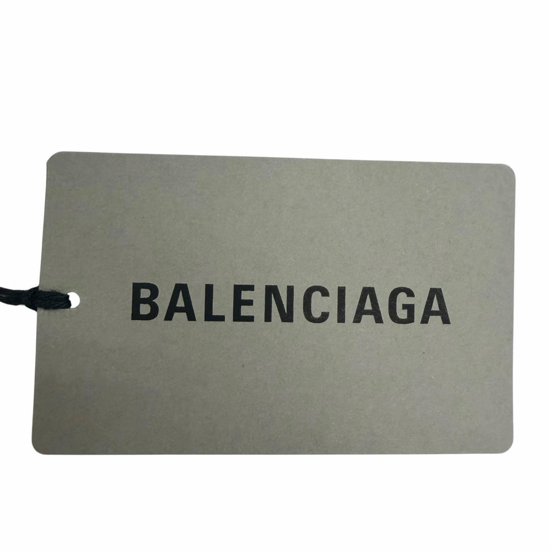 極美品□BALENCIAGA バレンシアガ 22AW 641675 ダメージ加工 キャンペーンロゴ オーバーサイズ 半袖Ｔシャツ ネイビー S 正規品 メンズ