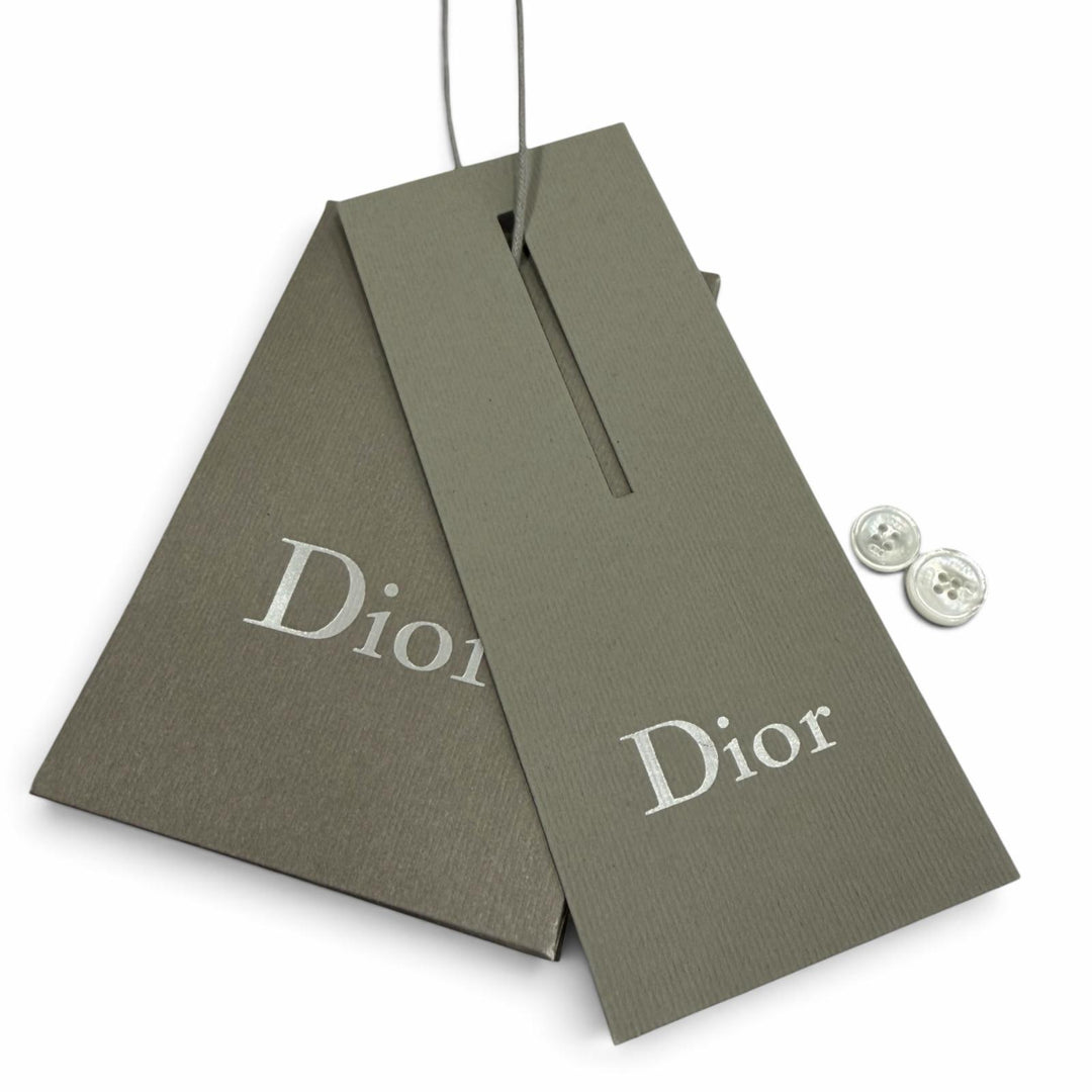 極美品▼Dior HOMME ディオールオム 26SS 693C532A3079 フラワービー コットン ポプリン ストライプ柄 ロゴ刺繍 半袖シャツ 39 正規品