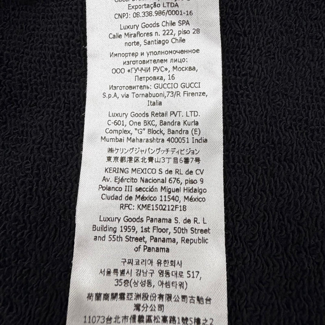 【ドンドン見直し】美品 ▼GUCCI グッチ 23SS 681210 ロゴプリント フーデッド プルオーバー パーカー ブラック M 伊製 正規品 メンズ