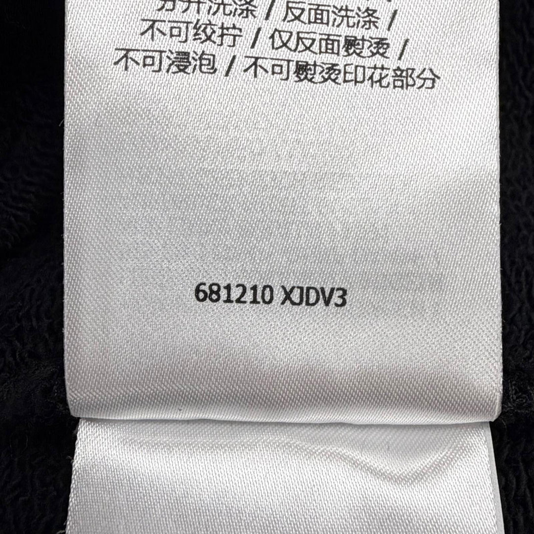 【ドンドン見直し】美品 ▼GUCCI グッチ 23SS 681210 ロゴプリント フーデッド プルオーバー パーカー ブラック M 伊製 正規品 メンズ