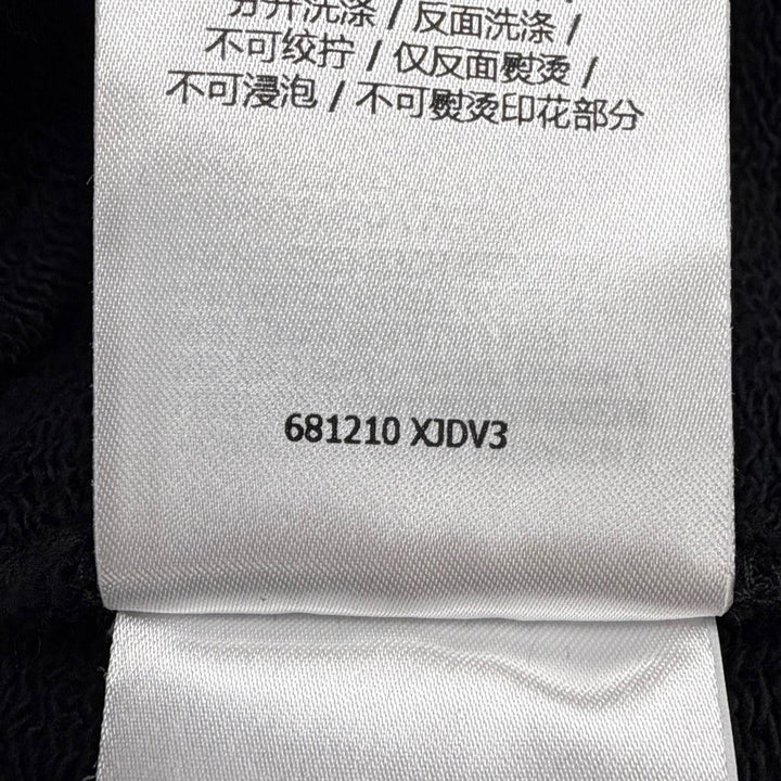 【ドンドン見直し】美品 ▼GUCCI グッチ 23SS 681210 ロゴプリント フーデッド プルオーバー パーカー ブラック M 伊製 正規品 メンズ