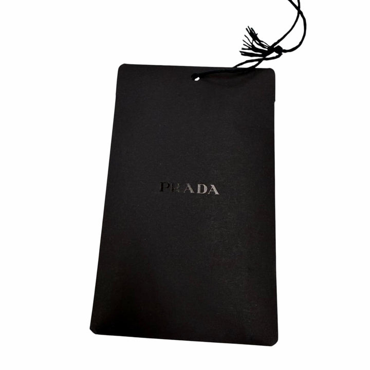 極美品☆PRADA プラダ 2023年製 トライアングルロゴプレート ノースリーブ ミニ丈 ワンピース ブラック 38 イタリア製 正規品 レディース
