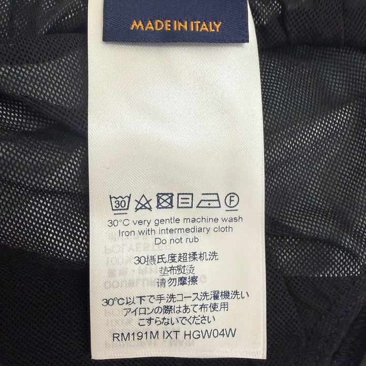 未使用品□LOUIS VUITTON ルイヴィトン 総柄 ロゴラバーワッペン スイムパンツ ショートパンツ グリーン S イタリア製 正規品 メンズ