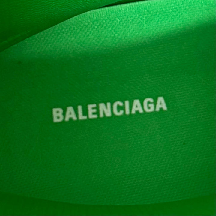未使用品□BALENCIAGA Crocs バレンシアガ クロックス ラバー RUBBER CROCS BOOTS ロングブーツ グリーン 40 メンズ 箱・保存袋付き